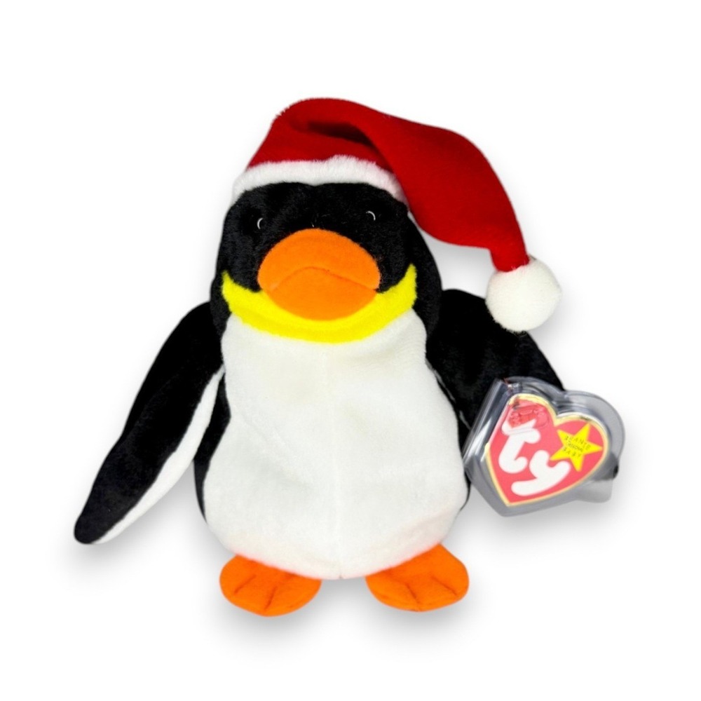 Zero the Penguin | Santa's Little Penguin | Mint Heart Tag TY Beanie Baby